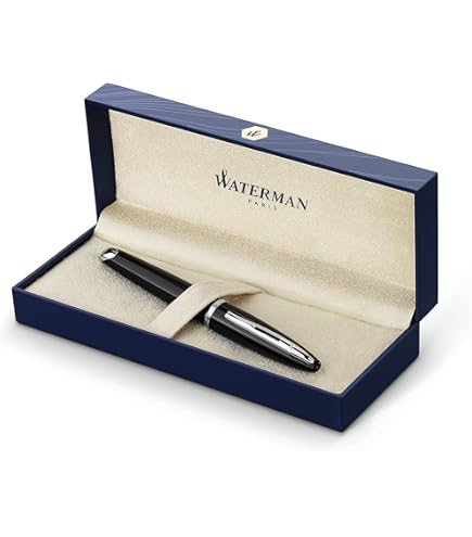 Amazon.com : Waterman Hémisphère Fountain Pen Black with Gold Trim